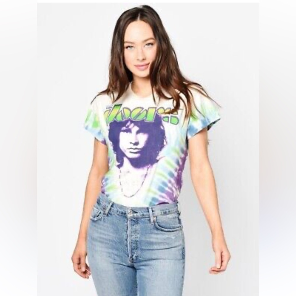 RARE MadeWorn “The Doors Lizard King” Tie Dye Tee T Shirt Jim Morrison XS